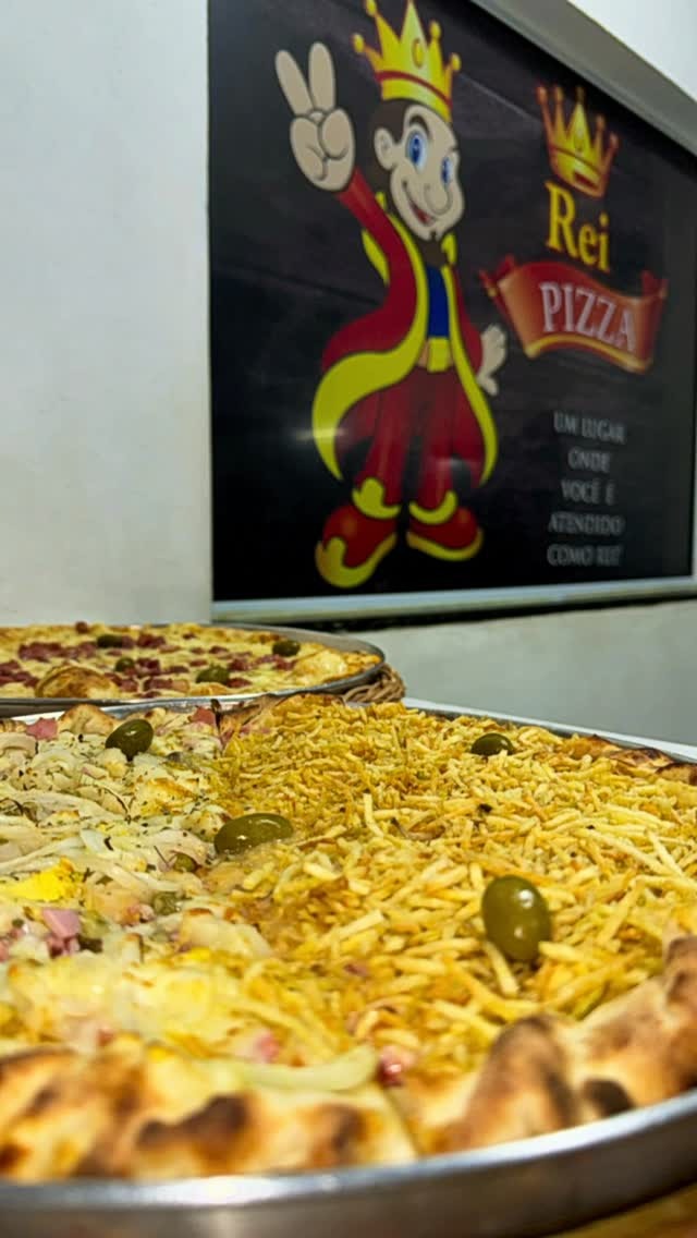 Pizza grande do Rei da Pizza